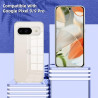 Coque pour Google Pixel 9/9 Pro avec 2 Pièces Verre Trempé Protection écran，Housse Etui Transparente Silicone en TPU Souple，Anti