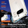 Coque pour Google Pixel 9/9 Pro avec 2 Pièces Verre Trempé Protection écran，Housse Etui Transparente Silicone en TPU Souple，Anti