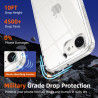 Coque pour iPhone 17e/iPhone 16e，Housse Etui Transparente Silicone en TPU Souple，Antichoc Anti-Rayures Bumper Coque pour iPhone 