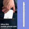 Coque pour iPhone 17e/iPhone 16e，Housse Etui Transparente Silicone en TPU Souple，Antichoc Anti-Rayures Bumper Coque pour iPhone 