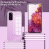 Coque pour Samsung Galaxy S20 FE 4G/5G avec 2 Pièces Verre Trempé Protection écran，Housse Etui Transparente Silicone en TPU Soup