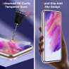 Coque pour Samsung Galaxy S22 5G avec 2 Pièces Verre Trempé Protection écran，Housse Etui Transparente Silicone en TPU Souple，Ant