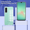 Coque pour Samsung Galaxy A26 5G avec 2 Pièces Verre Trempé Protection écran，Housse Etui Transparente Silicone en TPU Souple，Ant
