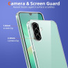 Coque pour Samsung Galaxy A26 5G avec 2 Pièces Verre Trempé Protection écran，Housse Etui Transparente Silicone en TPU Souple，Ant
