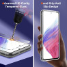 Coque pour Samsung Galaxy A53 5G avec 2 Pièces Verre Trempé Protection écran，Housse Etui Transparente Silicone en TPU Souple，Ant