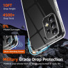 Coque pour Samsung Galaxy A53 5G avec 2 Pièces Verre Trempé Protection écran，Housse Etui Transparente Silicone en TPU Souple，Ant