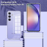 Coque pour Samsung Galaxy A54 5G avec 2 Pièces Verre Trempé Protection écran，Housse Etui Transparente Silicone en TPU Souple，Ant