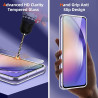 Coque pour Samsung Galaxy A54 5G avec 2 Pièces Verre Trempé Protection écran，Housse Etui Transparente Silicone en TPU Souple，Ant