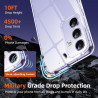Coque pour Samsung Galaxy A54 5G avec 2 Pièces Verre Trempé Protection écran，Housse Etui Transparente Silicone en TPU Souple，Ant