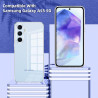 Coque pour Samsung Galaxy A55 5G，Housse Etui Transparente Silicone en TPU Souple，Antichoc Anti-Rayures Bumper Coque pour Samsung