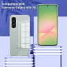 Coque pour Samsung Galaxy A56 5G avec 2 Pièces Verre Trempé Protection écran，Housse Etui Transparente Silicone en TPU Souple，Ant