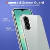 Coque pour Samsung Galaxy A56 5G avec 2 Pièces Verre Trempé Protection écran，Housse Etui Transparente Silicone en TPU Souple，Ant