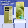 Coque pour Motorola Moto G86 5G / G86 Power 5G avec 2 Verre Trempé Protection écran，Housse Etui Transparente Silicone TPU Souple
