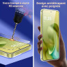 Coque pour Motorola Moto G86 5G / G86 Power 5G avec 2 Verre Trempé Protection écran，Housse Etui Transparente Silicone TPU Souple