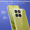 Coque pour Motorola Moto G86 5G / G86 Power 5G avec 2 Verre Trempé Protection écran，Housse Etui Transparente Silicone TPU Souple