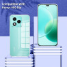 Coque pour Honor 400 Lite avec 2 Pièces Verre Trempé Protection écran，Housse Etui Transparente Silicone en TPU Souple，Antichoc A