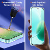 Coque pour Honor 400 Lite avec 2 Pièces Verre Trempé Protection écran，Housse Etui Transparente Silicone en TPU Souple，Antichoc A