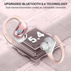 Ecouteurs bleutooth sans fil sport, 75hrs écouteurs bleutooth 5.4 avec stéréo hifi, 2026 oreillette sans fil avec 4 enc appel ré