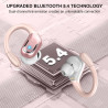 Ecouteurs bleutooth sans fil sport, 75hrs écouteurs bleutooth 5.4 avec stéréo hifi, 2026 oreillette sans fil avec 4 enc appel ré