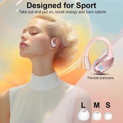 Ecouteurs bleutooth sans fil sport, 75hrs écouteurs bleutooth 5.4 avec stéréo hifi, 2026 oreillette sans fil avec 4 enc appel ré