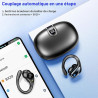 Ecouteur bleutooth sans fil sport, 2023 ecouteurs bleutooth 5.3 avec enc réduction de bruit, 75h hi-fi son stéréo ecouteur sans 