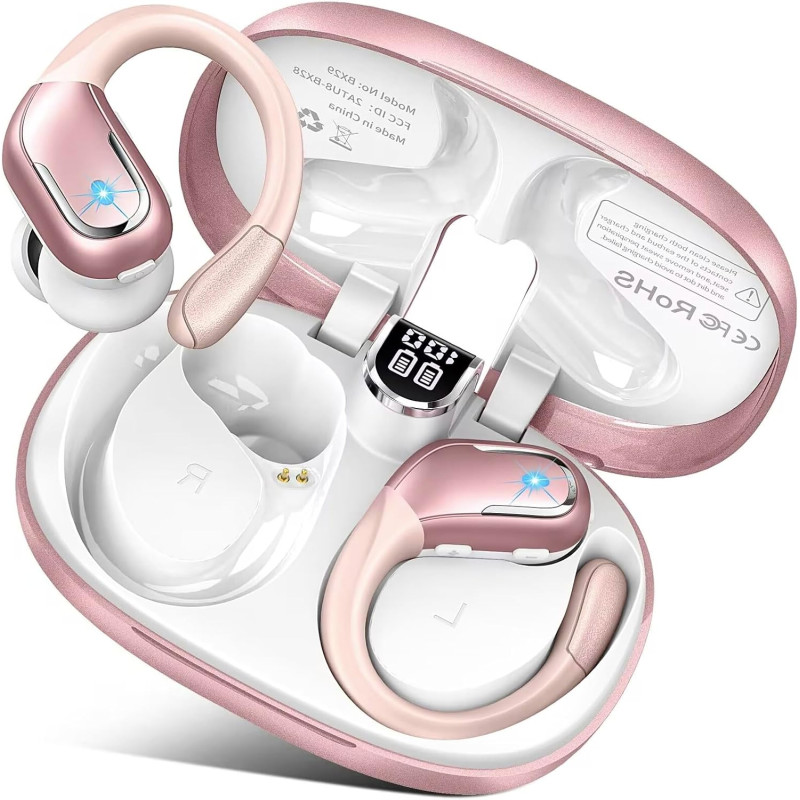 Ltinist ecouteurs bleutooth sans fil sport, 75h écouteur bleutooth 5.3 hifi stéréo, 2025 ecouteurs sans fil avec enc antibruit m