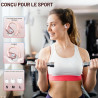 Ltinist ecouteurs bleutooth sans fil sport, 75h écouteur bleutooth 5.3 hifi stéréo, 2025 ecouteurs sans fil avec enc antibruit m