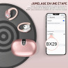Ltinist ecouteurs bleutooth sans fil sport, 75h écouteur bleutooth 5.3 hifi stéréo, 2025 ecouteurs sans fil avec enc antibruit m