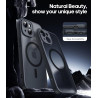 Natiiozie Coque pour iPhone 15, Protection de l'objectif améliorée, Noir | Compatible avec MagSafe, Etui Translucide Mat, Magnét