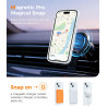 Natiiozie Coque pour iPhone 15, Protection de l'objectif, Blanc | Compatible avec MagSafe, Magnétique, Etui Translucide Mat, Ant