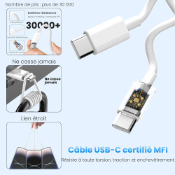 2Pack Chargeur USB C Rapide, Prise Adaptateur Secteur Type C Telephone Charge pour iPhone 17/16/15/Pro/Pro Max/Plus/pour iPad/po