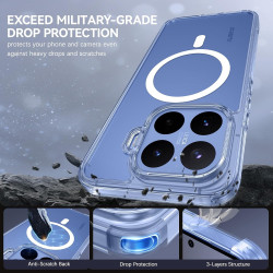 YINLAI Coque pour Xiaomi 17T Pro 5G Compatible avec MagSafe, Protection Qualité Militaire, Dos Anti Rayures Antichoc Anti-Jaunis