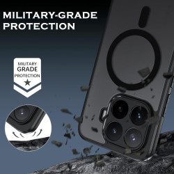 YINLAI Coque pour Xiaomi 17T Pro 5G, Compatible avec MagSafe, Magnétique Etui Translucide Mat Arrière Housse Fine Protection Ant