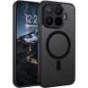 YINLAI Coque pour Xiaomi 17T Pro 5G, Compatible avec MagSafe, Magnétique Etui Translucide Mat Arrière Housse Fine Protection Ant