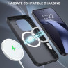 YINLAI Coque pour Xiaomi 17T Pro 5G, Compatible avec MagSafe, Magnétique Etui en Carbon Fibre Housse Fine Protection Antichoc An