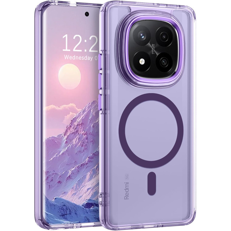 Yinlai coque pour xiaomi rougemi note 14 pro+, magnétique compatible avec magsafe, dos anti-rayures protection antichoc anti-jau