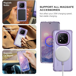 Yinlai coque pour xiaomi rougemi note 14 pro+, magnétique compatible avec magsafe, dos anti-rayures protection antichoc anti-jau