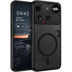YINLAI Coque pour Nothing Phone 3, Compatible avec MagSafe, Magnétique Etui Translucide Mat Arrière Housse Fine Protection Antic