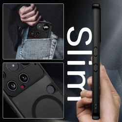 YINLAI Coque pour Nothing Phone 3, Compatible avec MagSafe, Magnétique Etui Translucide Mat Arrière Housse Fine Protection Antic