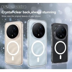YINLAI Coque pour Honor Magic 8 Pro 5G, Compatible avec MagSafe, Protection Qualité Militaire, Dos Anti Rayures Antichoc Anti-Ja