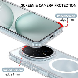 YINLAI Coque pour Honor Magic 8 Pro 5G, Compatible avec MagSafe, Protection Qualité Militaire, Dos Anti Rayures Antichoc Anti-Ja