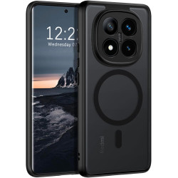 Yinlai coque pour xiaomi rougemi note 14 pro plus, compatible avec magsafe, magnétique etui translucide mat arrière housse fine 
