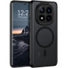 Yinlai coque pour xiaomi rougemi note 14 pro plus, compatible avec magsafe, magnétique etui translucide mat arrière housse fine 