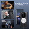 Yinlai coque pour xiaomi rougemi note 14 pro plus, compatible avec magsafe, magnétique etui translucide mat arrière housse fine 