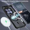 Yinlai coque pour xiaomi rougemi note 14 pro plus, compatible avec magsafe, magnétique etui translucide mat arrière housse fine 