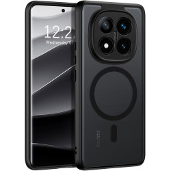 Yinlai coque pour xiaomi rougemi note 14 pro plus, compatible avec magsafe, magnétique etui translucide mat arrière housse fine 