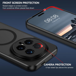 YINLAI Coque pour Honor Magic 8 Pro 5G, Compatible avec MagSafe, Magnétique Etui Translucide Mat Arrière Housse Fine Protection 