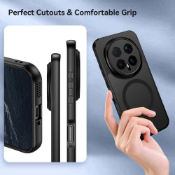 YINLAI Coque pour Honor Magic 8 Pro 5G, Compatible avec MagSafe, Magnétique Etui Translucide Mat Arrière Housse Fine Protection 