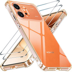 Yohii Coque pour Honor 600 5G avec 2 Verre Trempé,【Protection Caméra】 Protection Militaire Étui Housse Ultra Mince Antichoc Anti