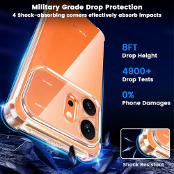Yohii Coque pour Honor 600 5G avec 2 Verre Trempé,【Protection Caméra】 Protection Militaire Étui Housse Ultra Mince Antichoc Anti